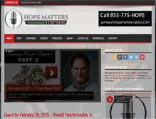 Tablet Screenshot of hopemattersradio.com